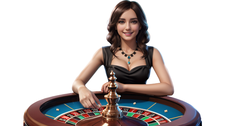 Boomerang Casino Bonus con una croupier en una mesa de ruleta